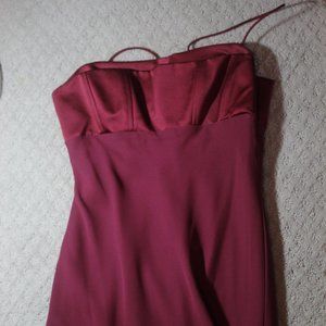 Afortiori Spaghetti Strap Satin & Chiffon Formal Dress